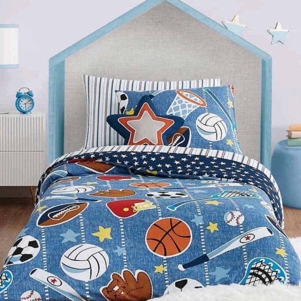 Mason & Mollie Sports 3-piece Bedding Set TWIN/TXL,  NWT